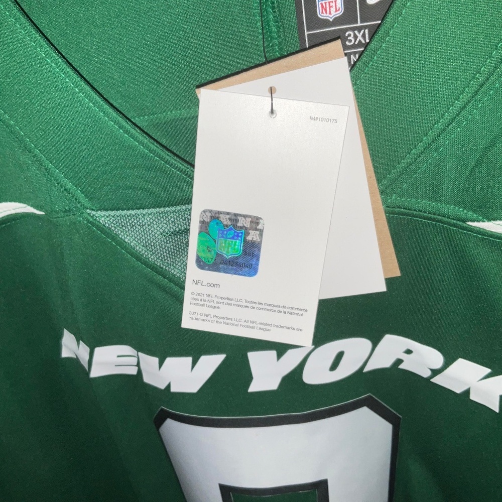 NWT - Nike Official Game-On-Field Aaron Rodgers NY Jets Football Jersey Size 3X - Picture 3 of 5
